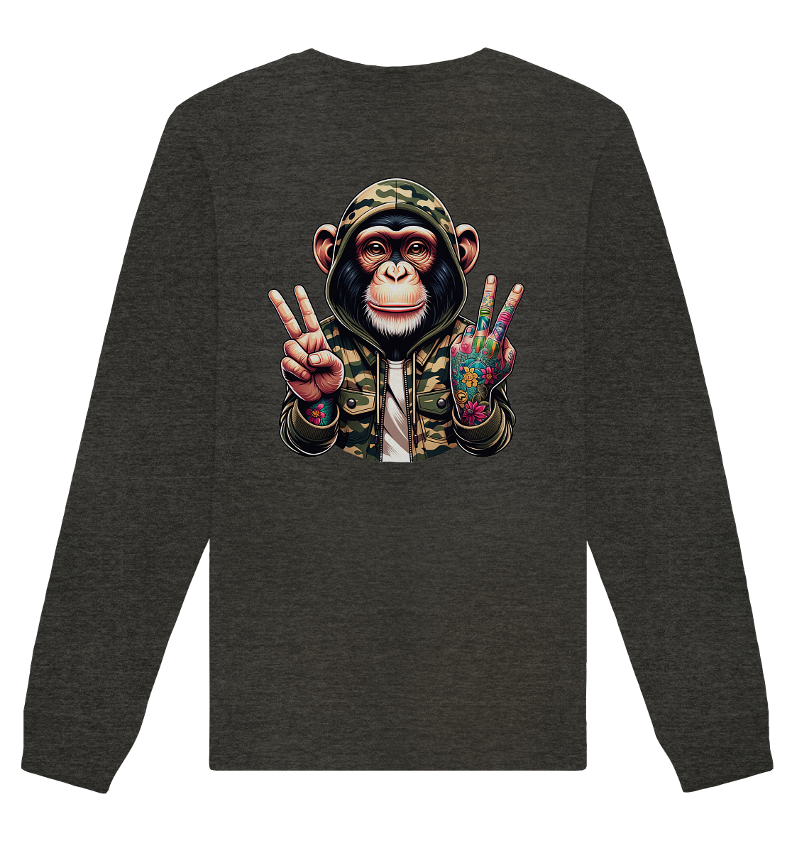 Jungle Ink Monkey - Organic Unisex Sweatshirt