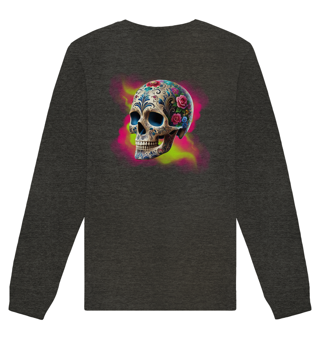 Floral Skull - Organic Unisex Sweatshirt