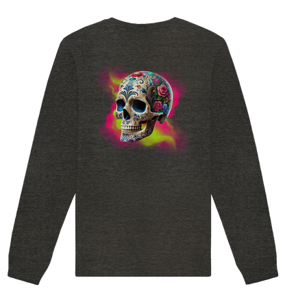 Floral Skull - Organic Unisex Sweatshirt