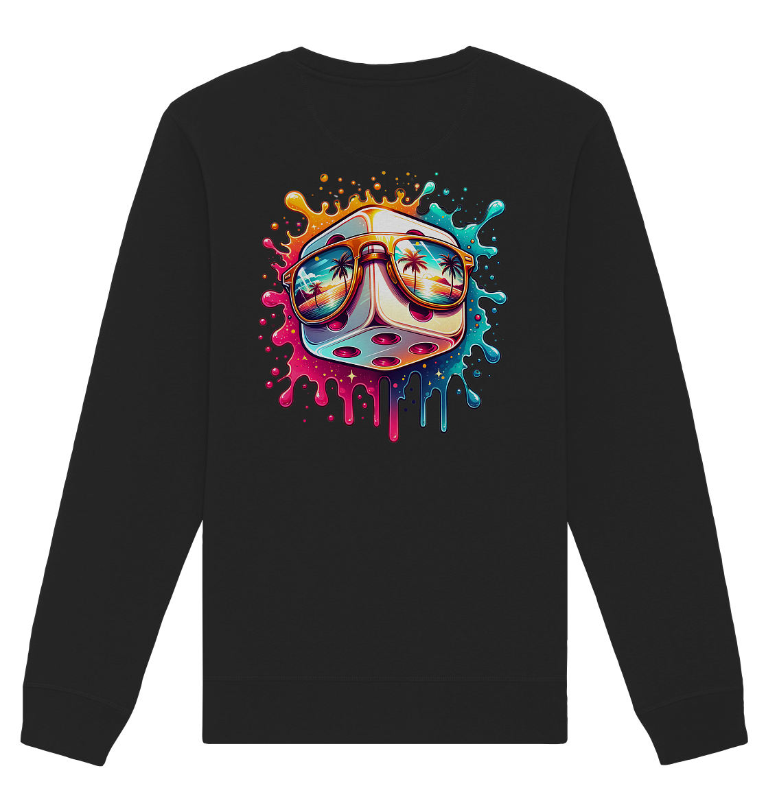 Sunset Vibes Dice - Organic Unisex Sweatshirt