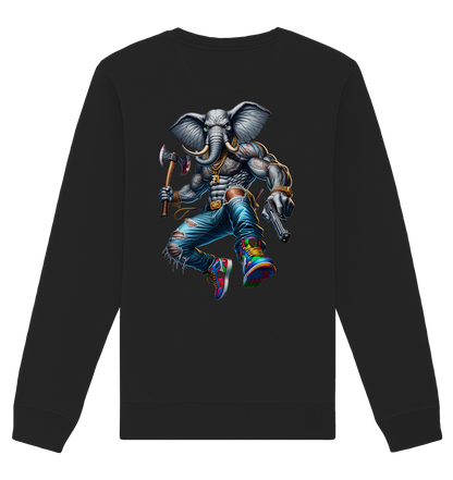 Street King Elefant - Organic Unisex Sweatshirt