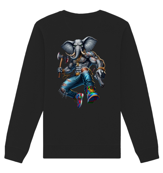 Street King Elefant - Organic Unisex Sweatshirt