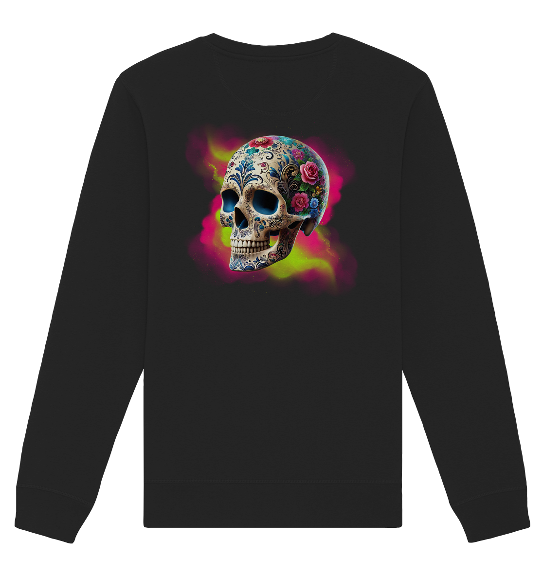 Floral Skull - Organic Unisex Sweatshirt