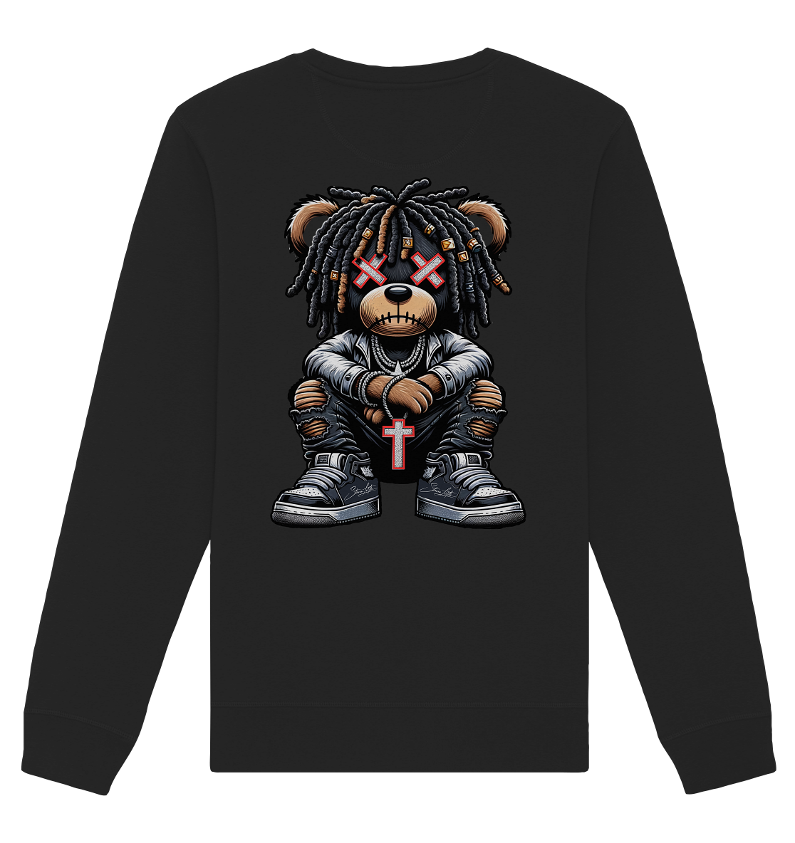 Badass Teddy - Organic Unisex Sweatshirt