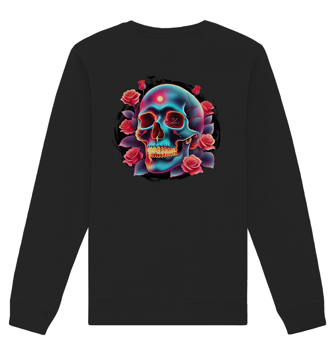 Glow Skull Design - Organic Unisex Sweatshirt