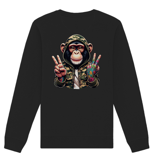 Sweat-shirt unisexe bio Jungle Ink Monkey