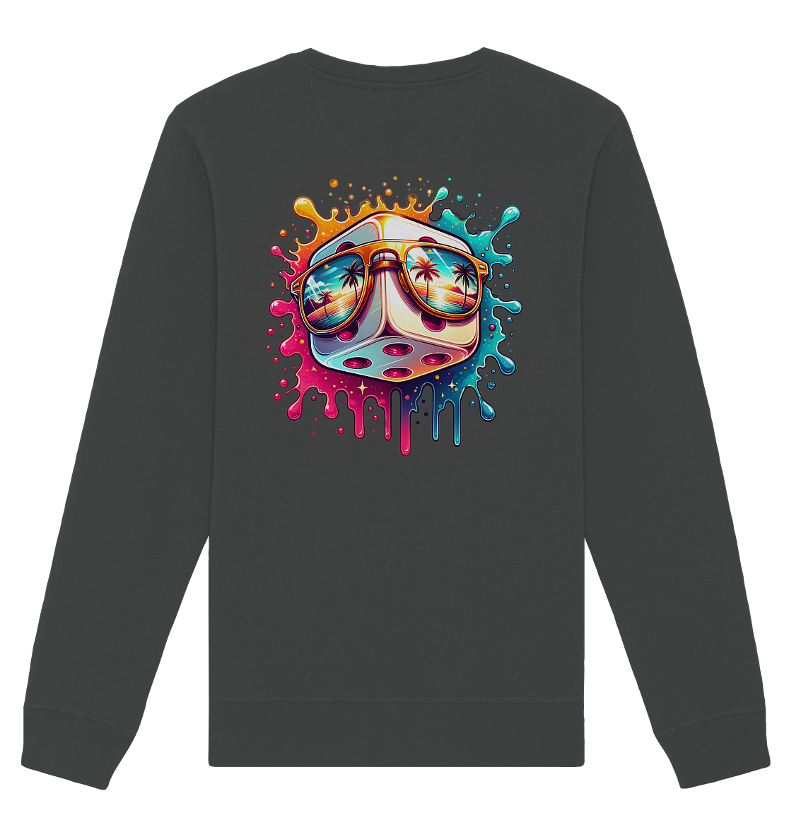 Sunset Vibes Dice - Organic Unisex Sweatshirt