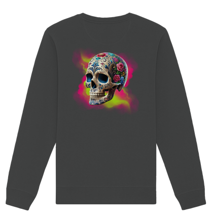 Floral Skull - Organic Unisex Sweatshirt
