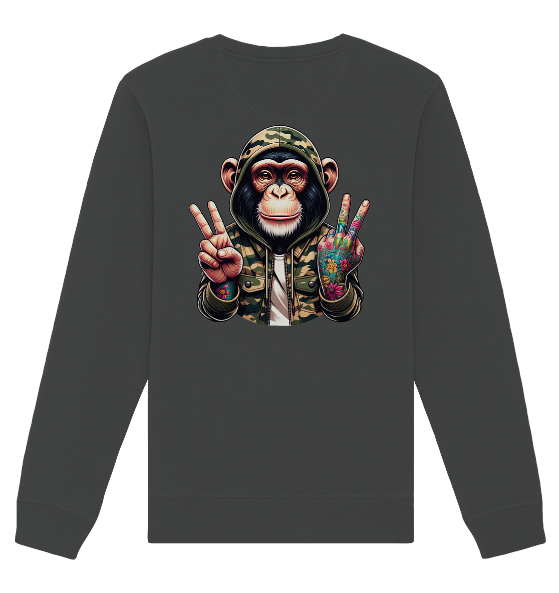 Jungle Ink Monkey - Organic Unisex Sweatshirt