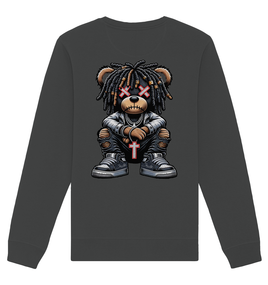 Badass Teddy - Organic Unisex Sweatshirt