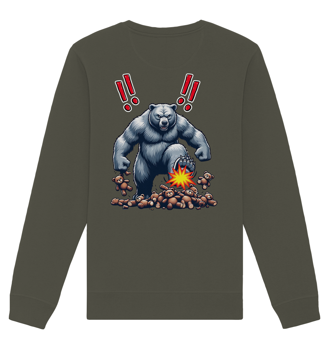 Teddy Terror - Organic Unisex Sweatshirt