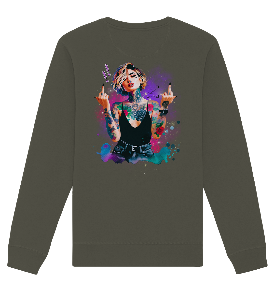 Rebel Rose - Sweat-shirt unisexe bio