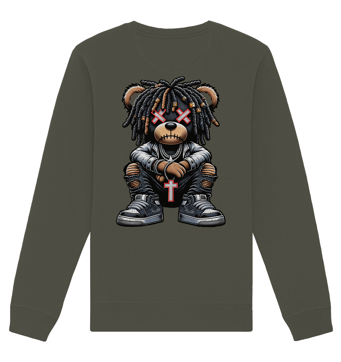 Badass Teddy - Organic Unisex Sweatshirt