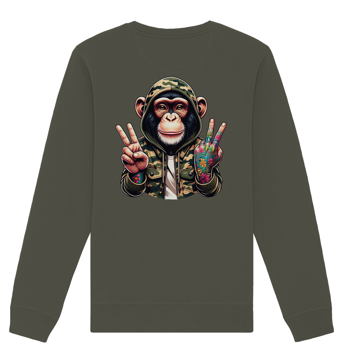 Jungle Ink Monkey - Organic Unisex Sweatshirt