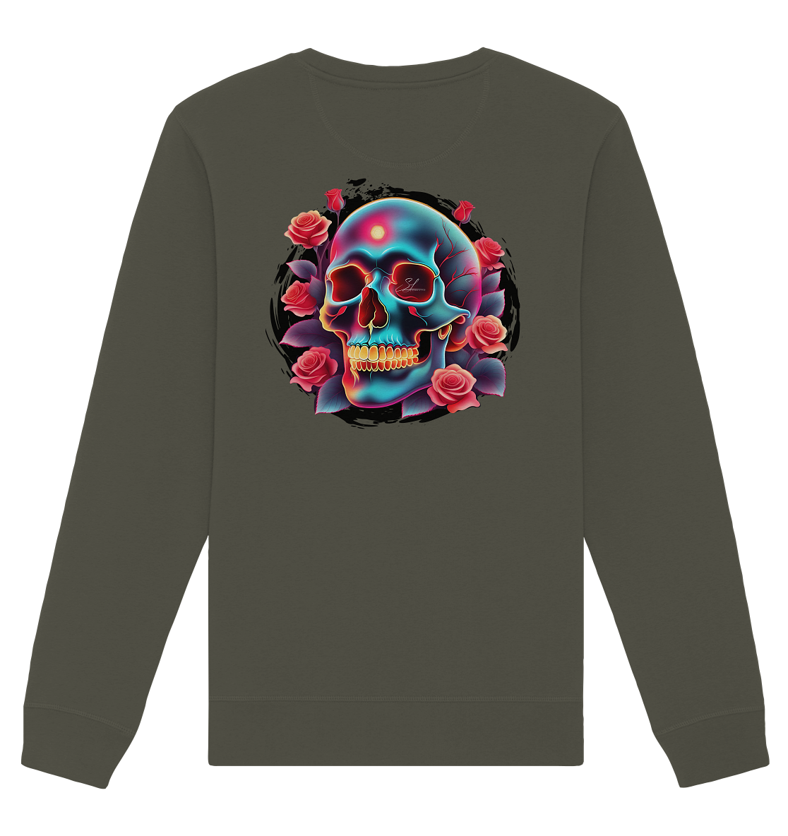 Glow Skull Design - Organic Unisex Sweatshirt