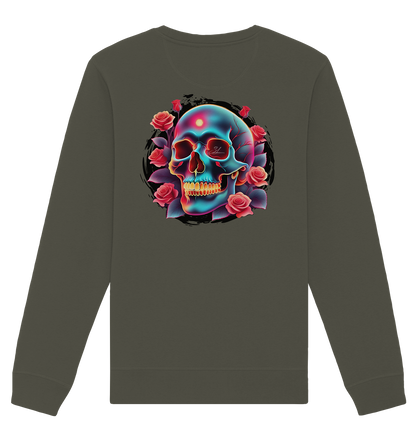 Glow Skull Design - Organic Unisex Sweatshirt