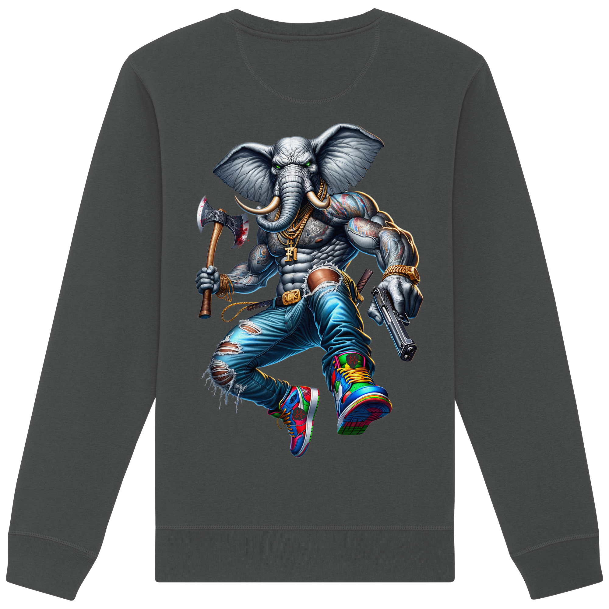Elephant Warrior - Organic Sweatshirt