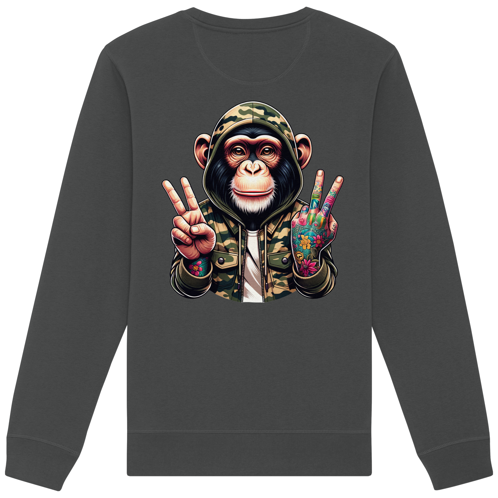 Jungle Ink Monkey - Organic Sweatshirt
