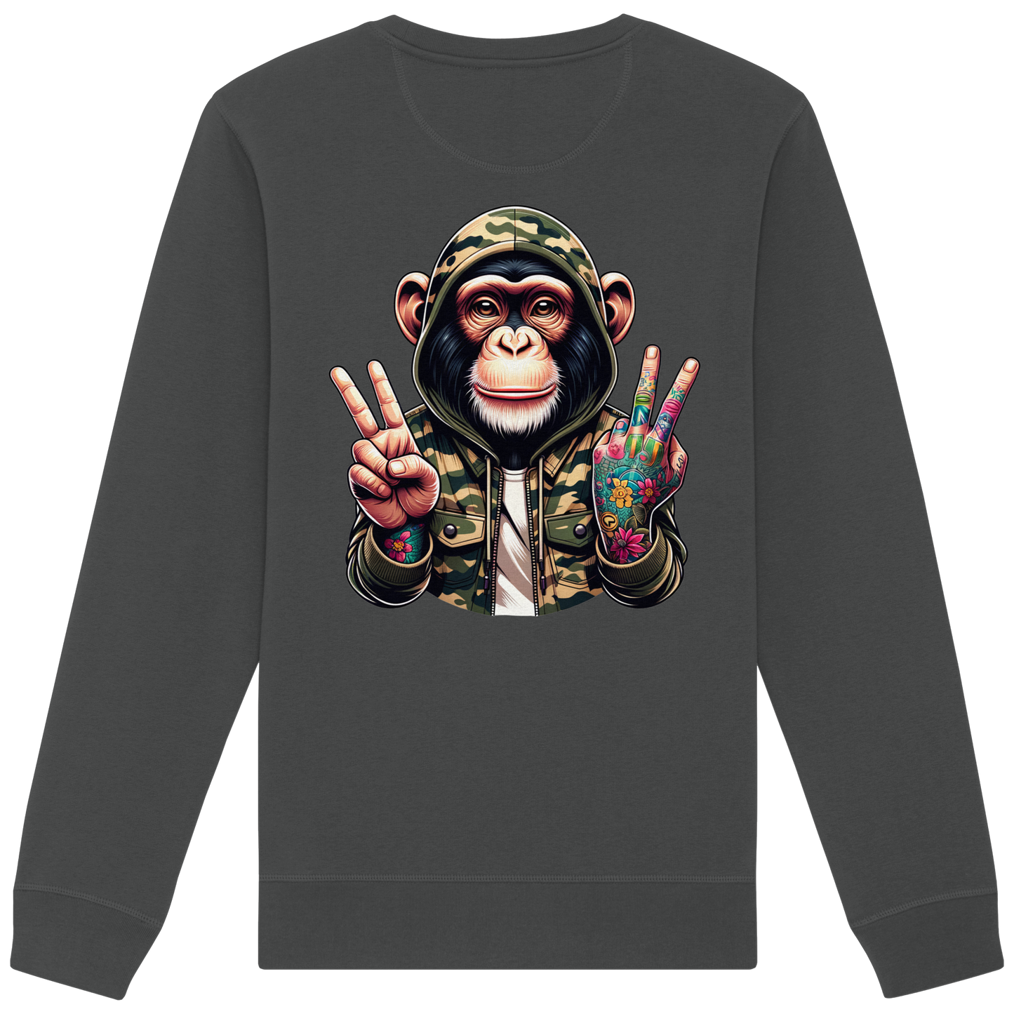 Jungle Ink Monkey - Organic Sweatshirt