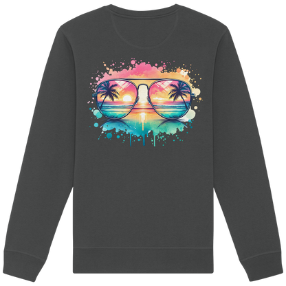 Tropical Sunset Glasses - Organic Sweatshirt