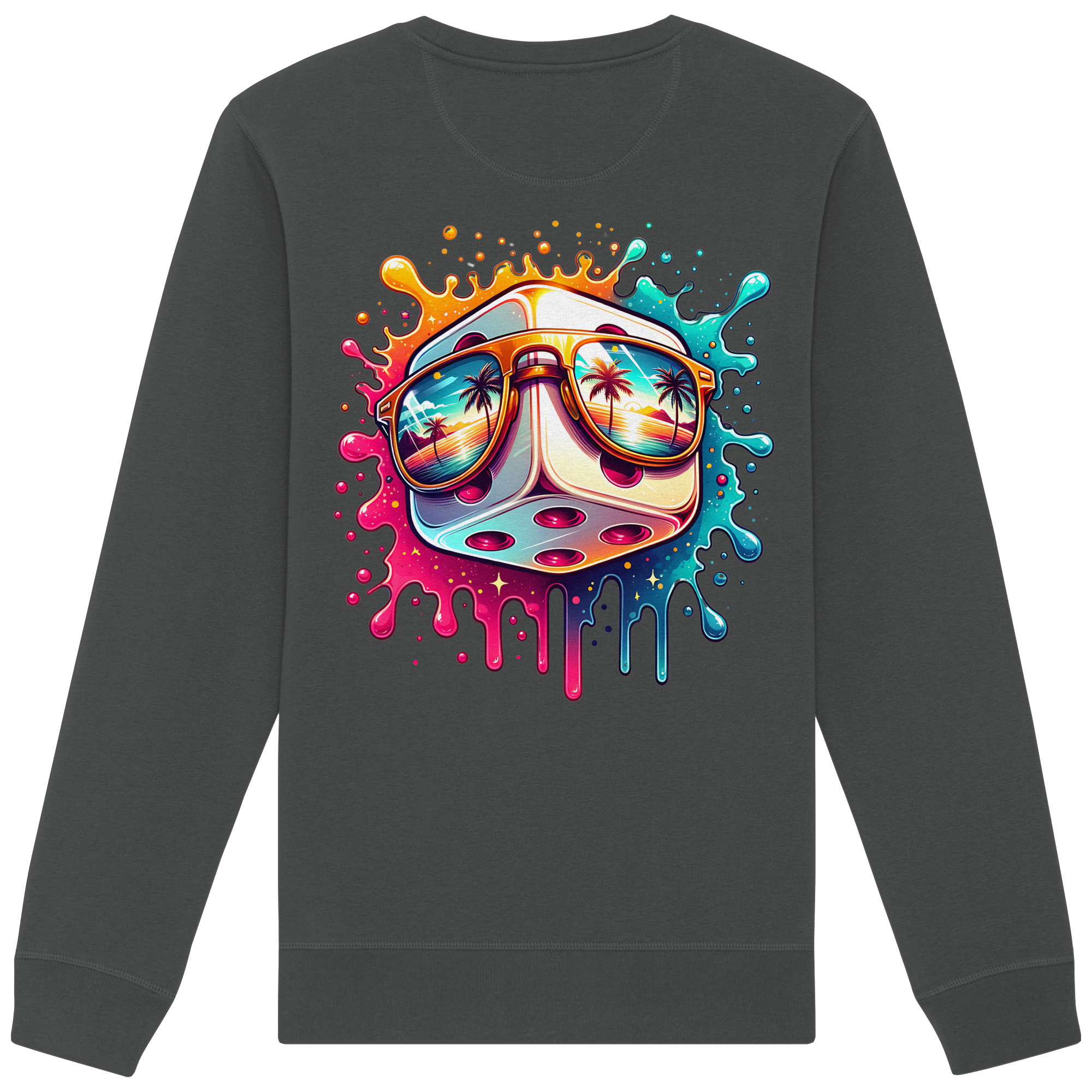 Sunset Vibes Dice - Organic Sweatshirt
