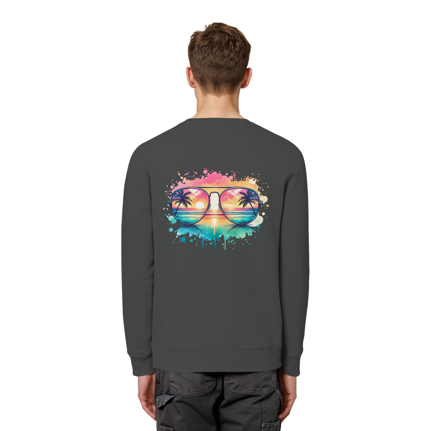 Tropical Sunset Glasses - Organic Sweatshirt