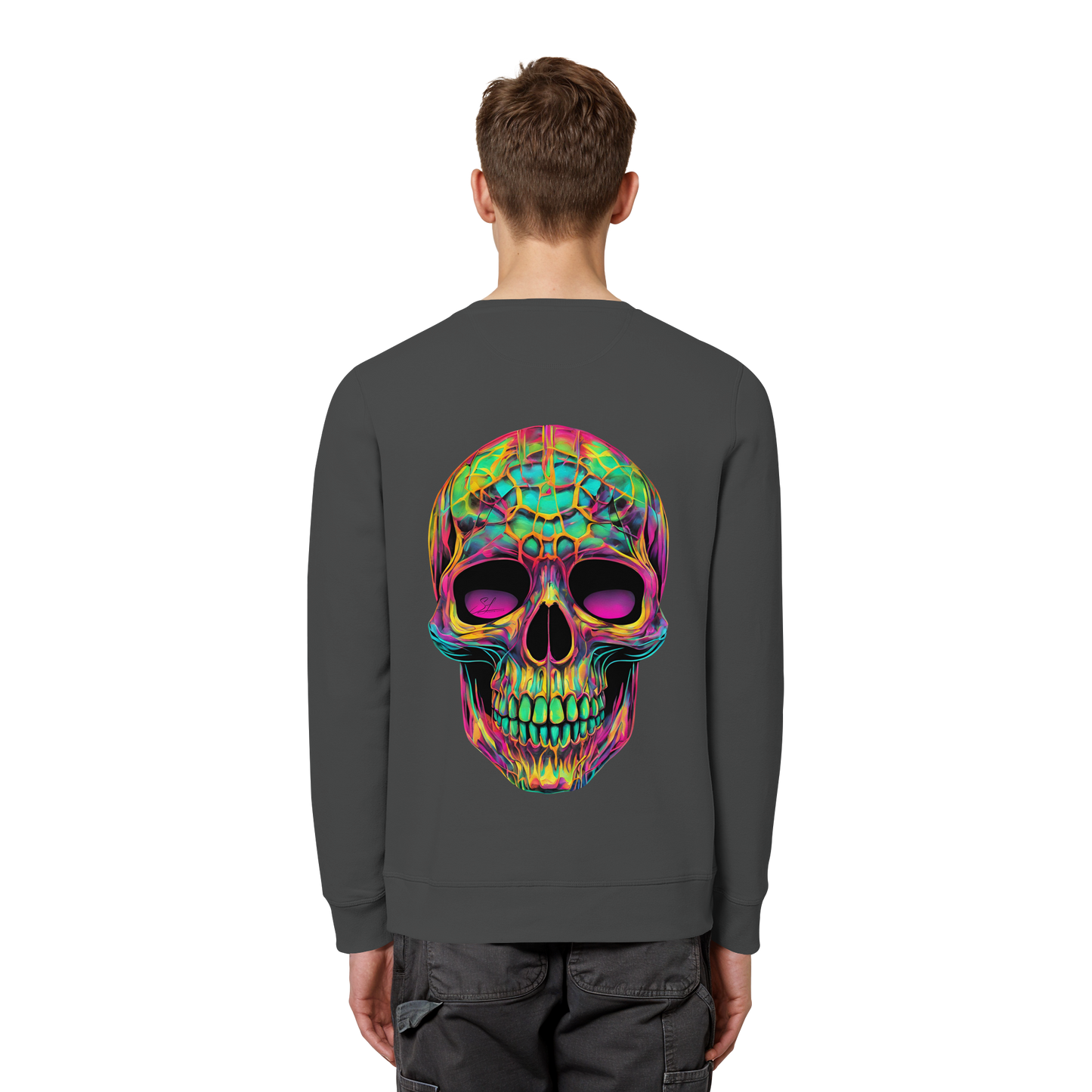 Psychedelic Skull - Organic Sweatshirt