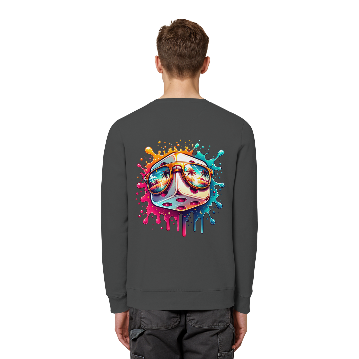 Sunset Vibes Dice - Organic Sweatshirt