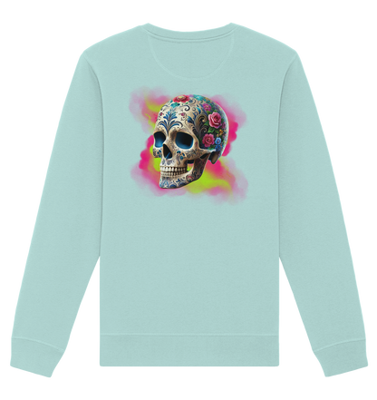 Floral Skull - Organic Unisex Sweatshirt