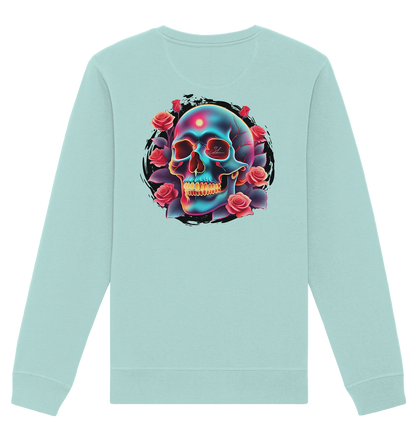 Glow Skull Design - Organic Unisex Sweatshirt