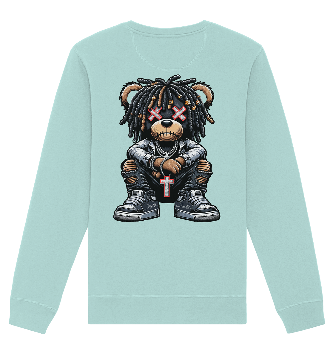 Badass Teddy - Organic Unisex Sweatshirt