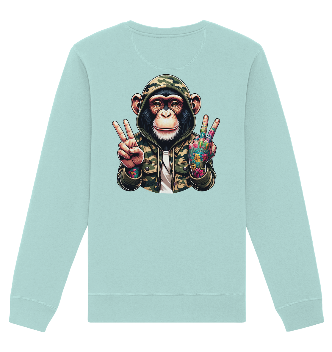 Jungle Ink Monkey - Organic Unisex Sweatshirt