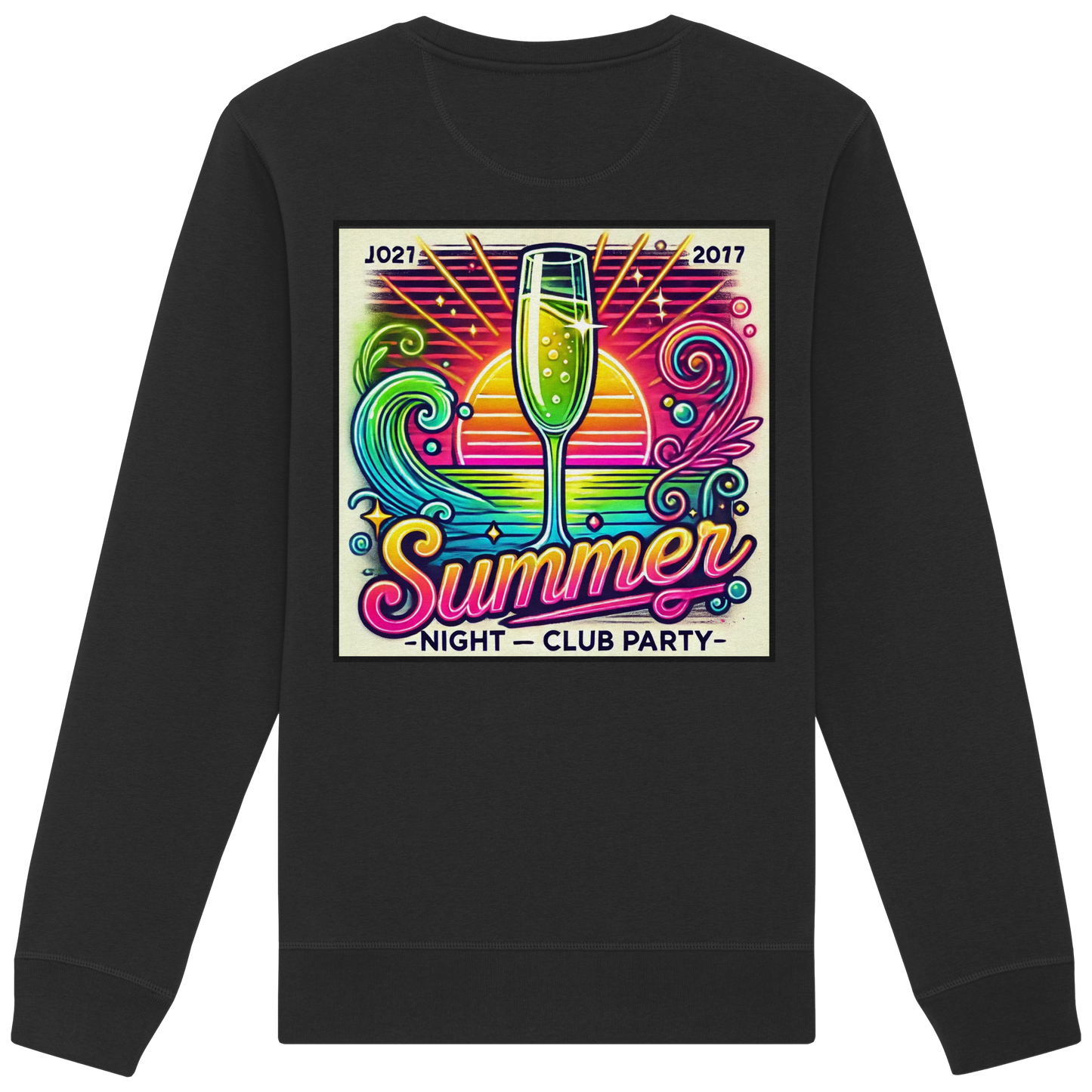 Ambiance fête d'été - Sweat-shirt bio