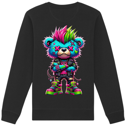 Punk Neon Teddy - Organic Sweatshirt
