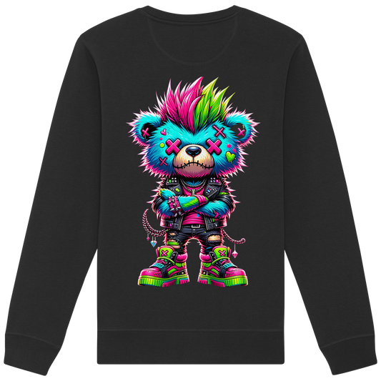Punk Neon Teddy - Organic Sweatshirt