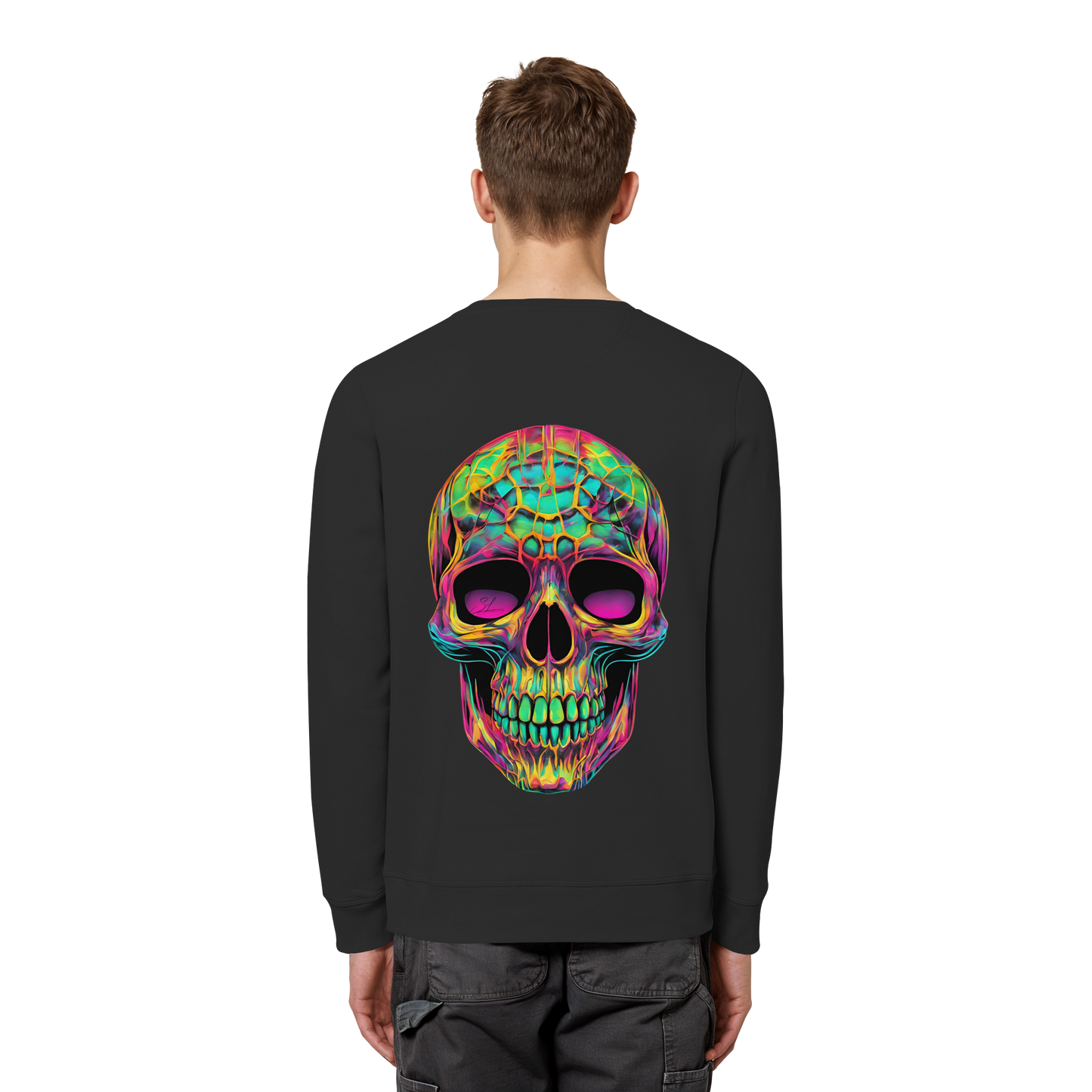 Psychedelic Skull - Organic Sweatshirt