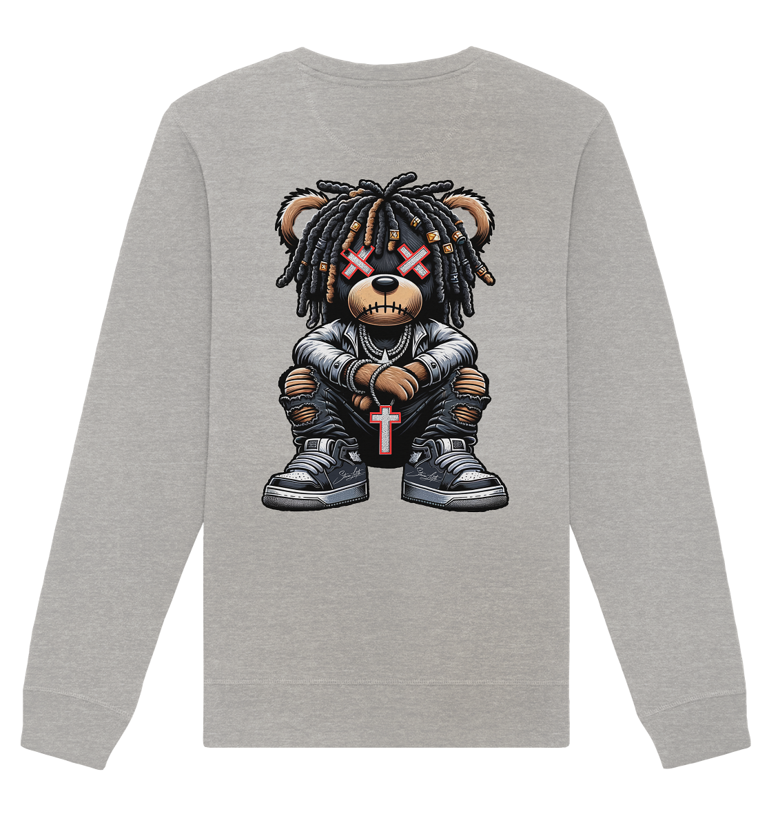 Badass Teddy - Organic Unisex Sweatshirt