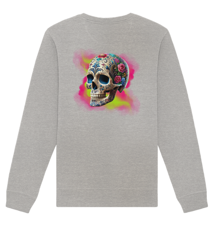 Floral Skull - Organic Unisex Sweatshirt