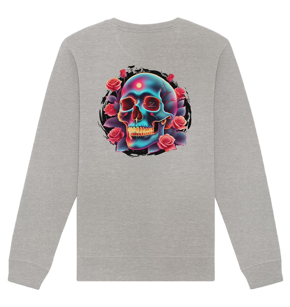 Glow Skull Design - Organic Unisex Sweatshirt