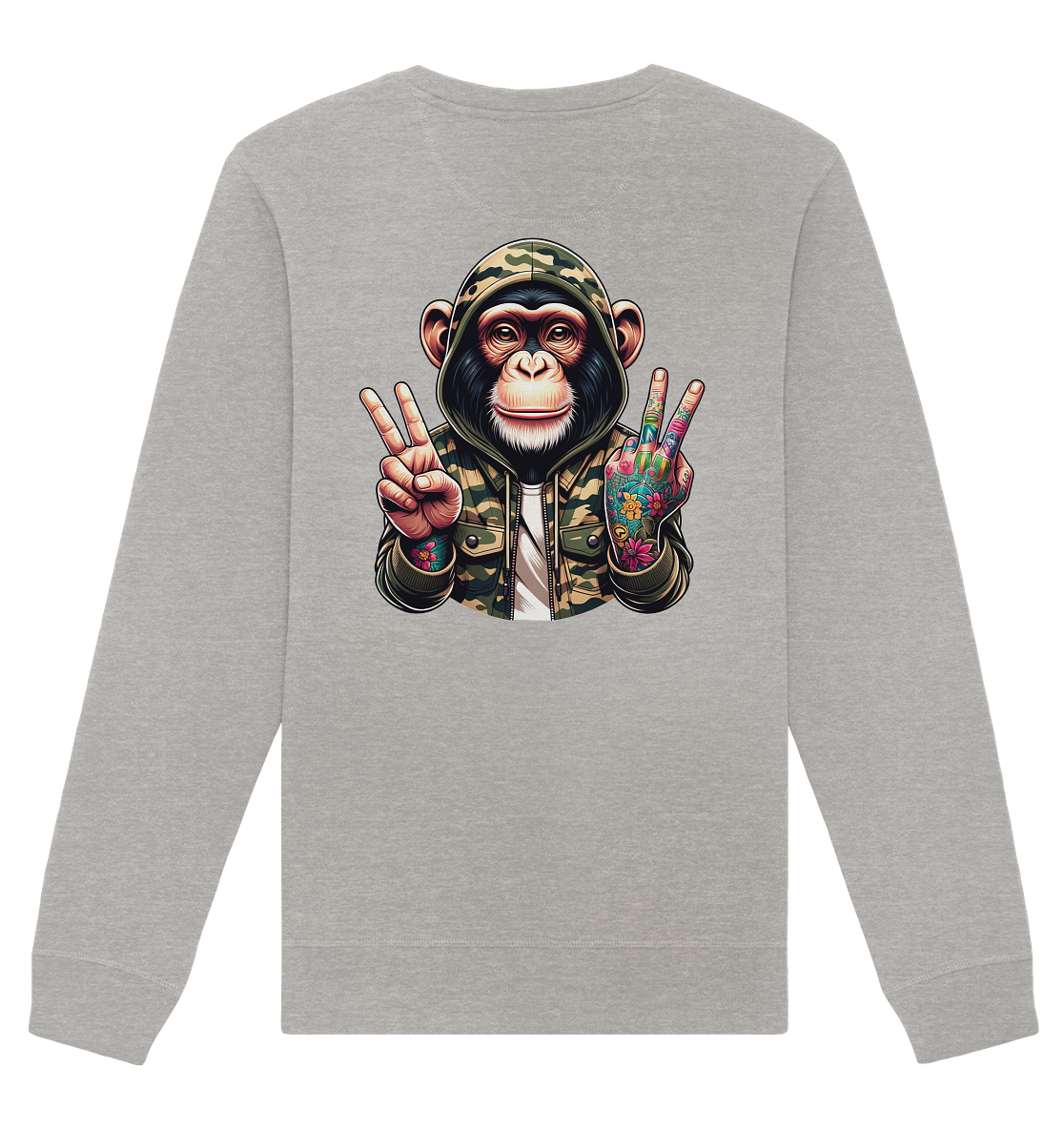 Jungle Ink Monkey - Organic Unisex Sweatshirt