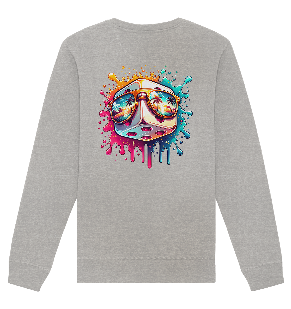 Sunset Vibes Dice - Organic Unisex Sweatshirt