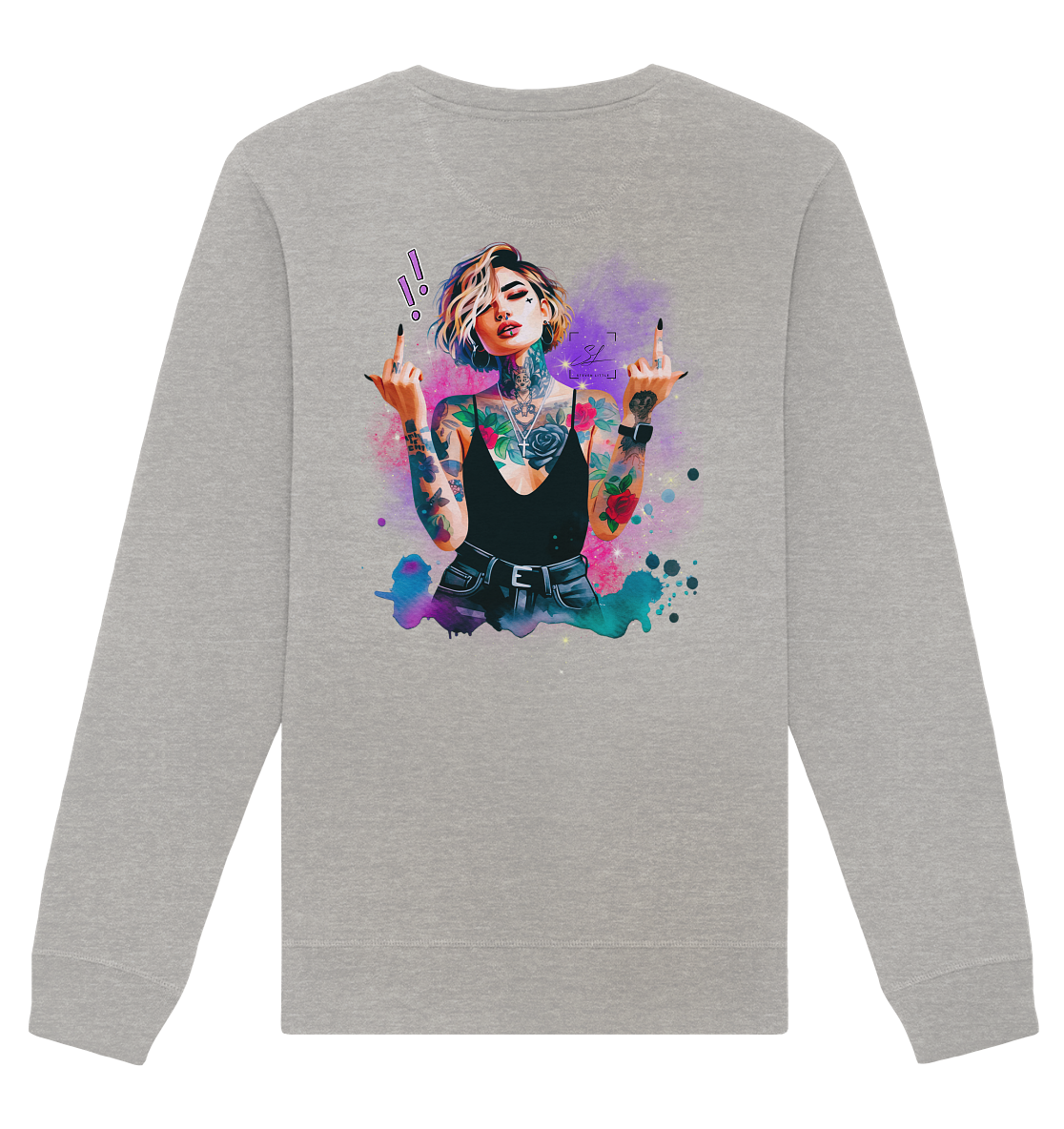 Rebel Rose - Sweat-shirt unisexe bio