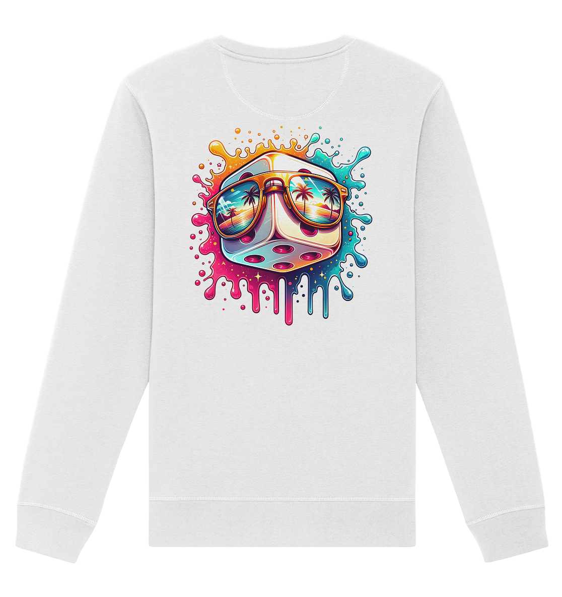 Sunset Vibes Dice - Organic Unisex Sweatshirt