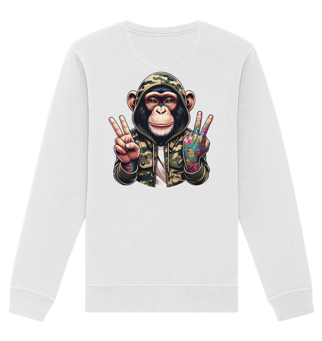 Jungle Ink Monkey - Organic Unisex Sweatshirt