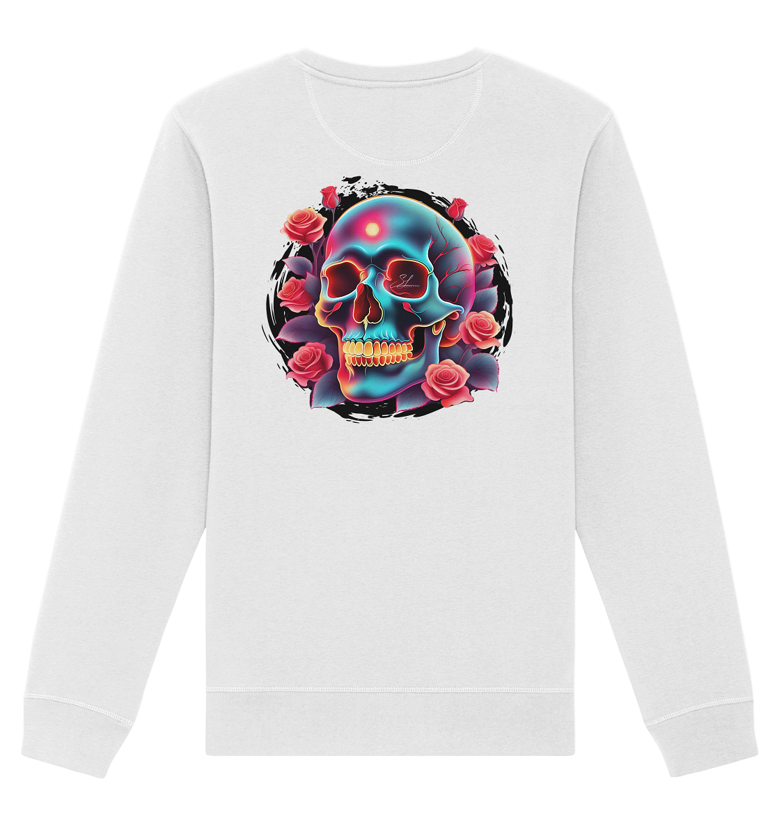 Glow Skull Design - Organic Unisex Sweatshirt