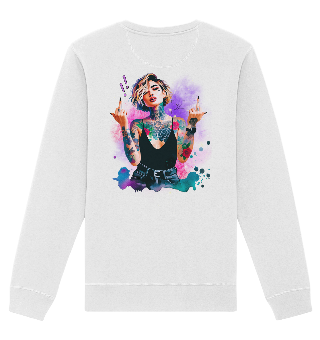 Rebel Rose - Sweat-shirt unisexe bio
