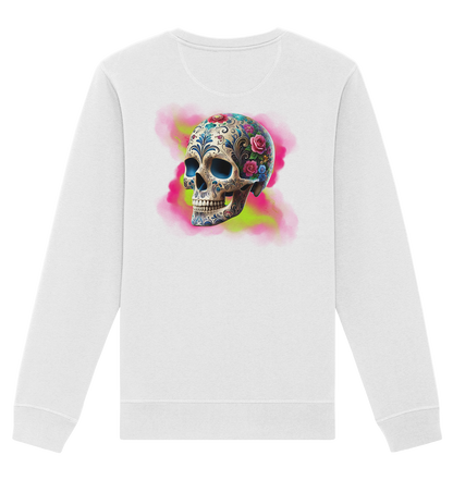 Floral Skull - Organic Unisex Sweatshirt