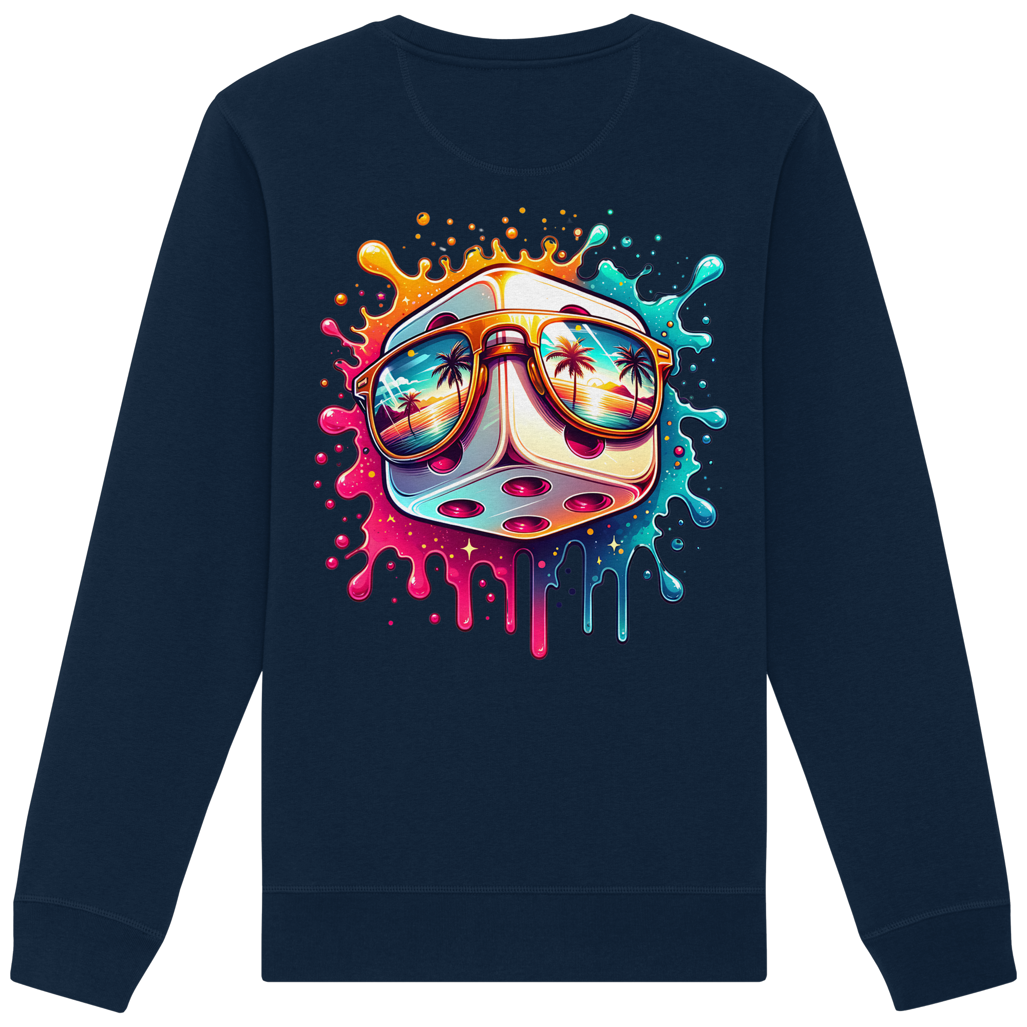 Sunset Vibes Dice - Organic Sweatshirt
