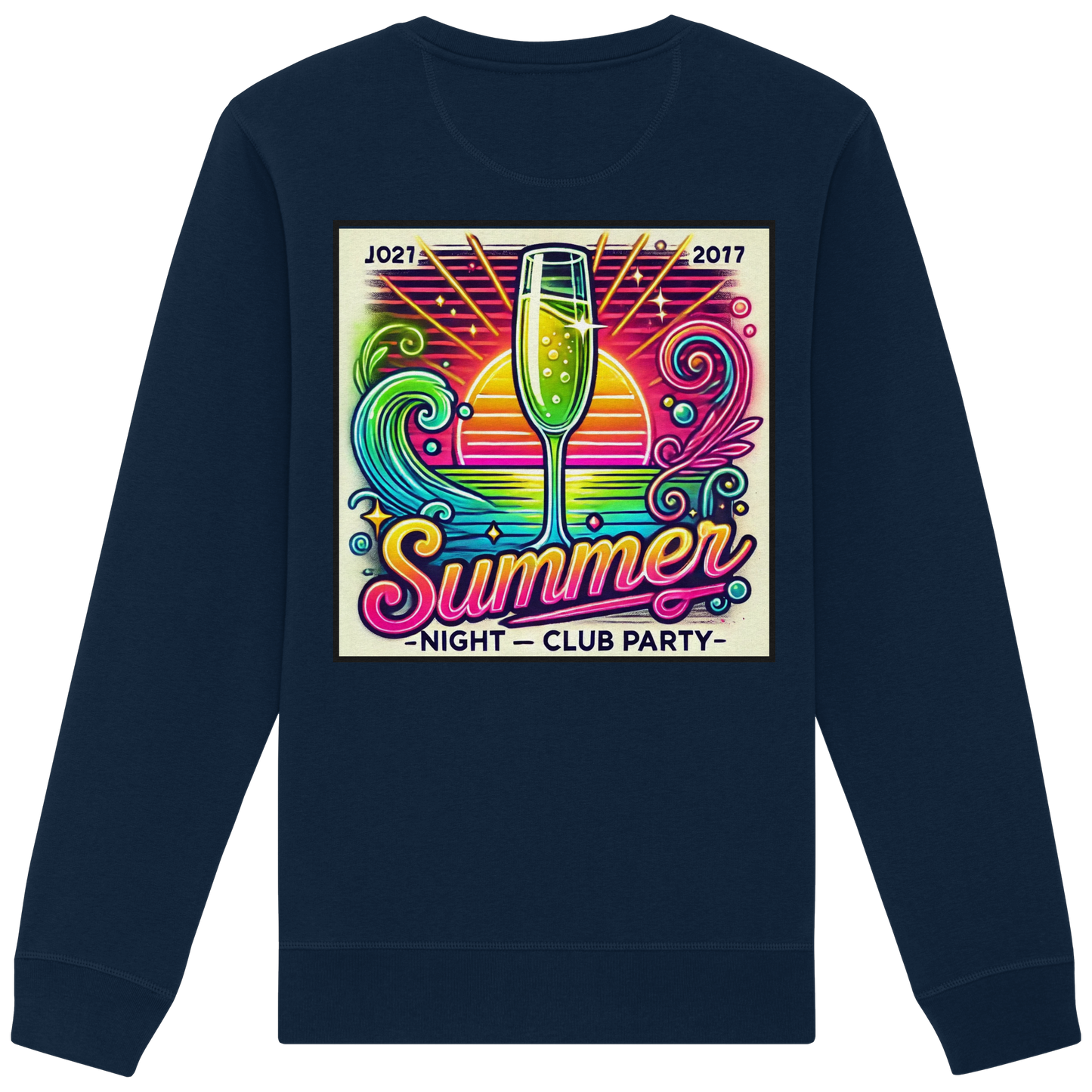 Ambiance fête d'été - Sweat-shirt bio