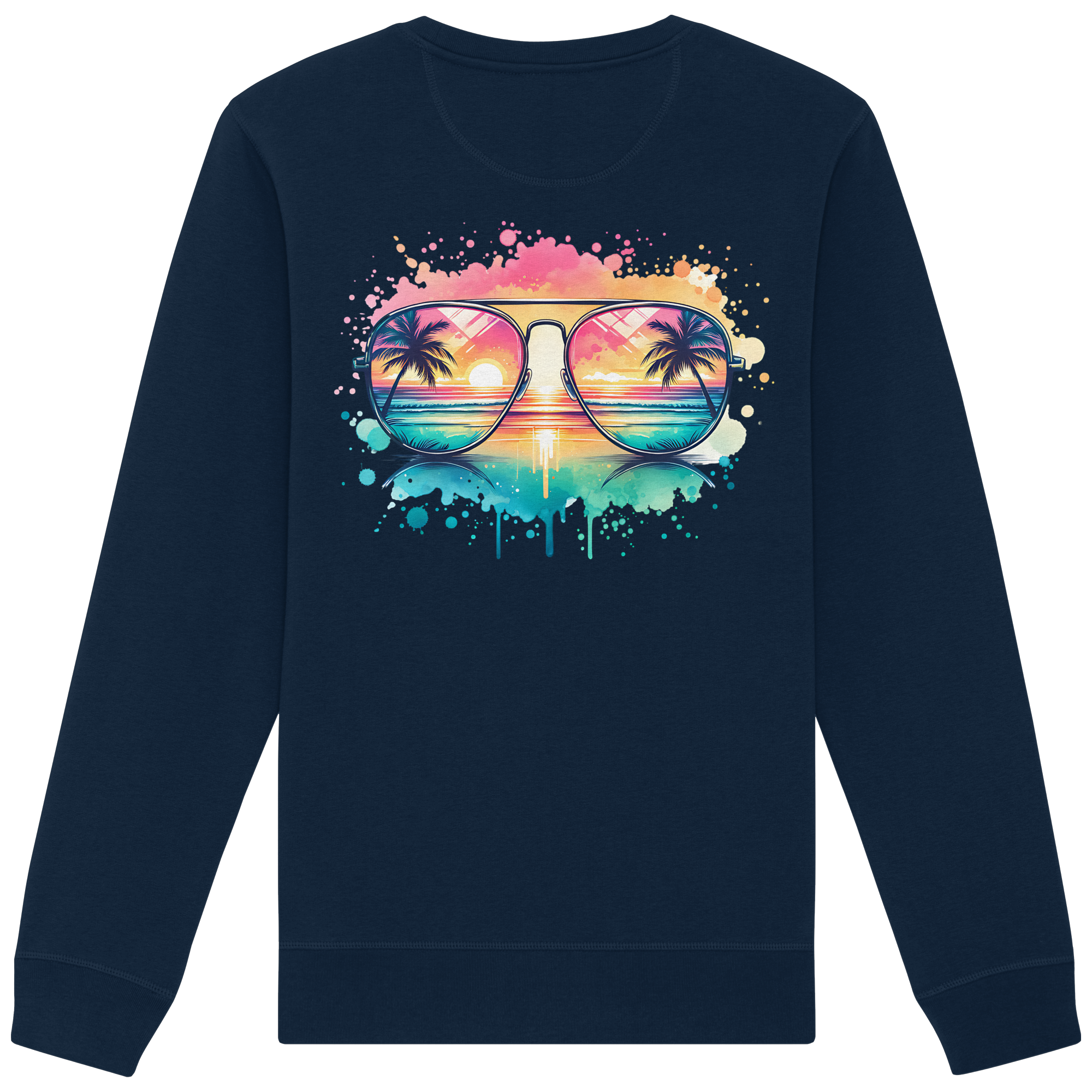 Tropical Sunset Glasses - Organic Sweatshirt